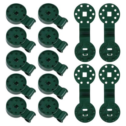 MAGICLULU 50pcs Greenhouse Clips and Mesh Buckles for Garden Netting, Reusable Sunshade Net Fixing Clamps, Non-slip Shade Cloth Clips for Outdoor Patio and Farm Use