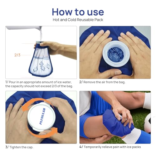 Ice Bag for Injuries，Reusable Ice Cold Pack, Ice Packs for Injuries, Hot & Cold Therapy and Pain Relief, First Aid Therapy Packs Relief and Reduce Sports Injuries，3 Pack (6"/9"/11") - size: 6, 9, 11 Inch Set