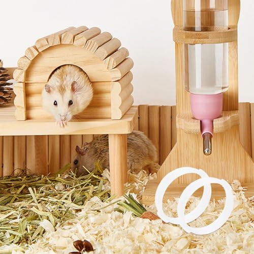 Toyvian Hamster Tunnel Connectors 20 Pcs DIY Cage Tube Rings Flexible Small Animal Habitat Accessories for Hamster Cages Easy Plastic Replacement Parts for Gerbil Mice Enclosures