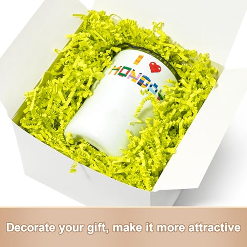 Wowxyz 1 LB Crinkle Cut Paper Shred Light Green Crinkle Shredded Paper for Gift Baskets - Gift Box Bag Filler - Confetti Stuffing for Birthday, Holiday Present Packaging Wrapping - color: Light Green