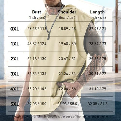 domirica Mens Relaxed Hooded Tank Tops Abstract Print Crewneck Casual Breathable Summer Fitness Sleeveless Shirt - color: Abstract, size: Large