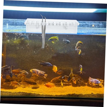 Happyyami Easy Install Fish Tank Tool Rack Aquarium Tool Holder Water Holder Storage Slots
