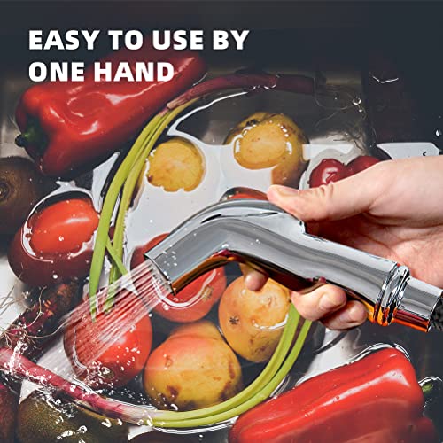 Sink Sprayer Replacement, Kitchen Sink Spray Head, Side Sprayer with Hose and Holder,Kitchen Sink Side Sprayer,Sink Sprayer Chrome - color: Chrome-A