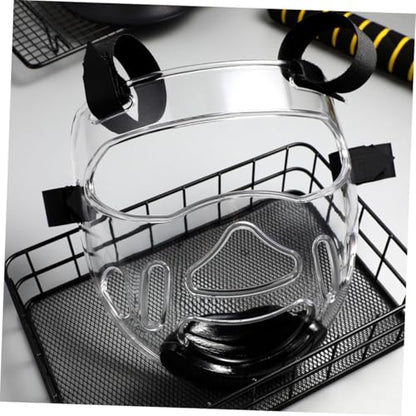 Hemoton 2pcs Taekwondo Face Protector Gear Detachable for Sparring Lightweight Martial Arts Headgear for Karate Training