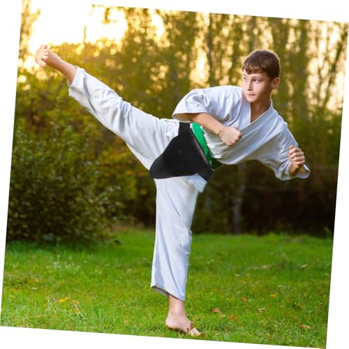 LIOOBO Professional Training Groin Protector for Karate and Taekwondo High Density PU Crotch Guard with Shock Absorption Lightweight Reusable Groin Guard for Boxing Ice Hockey Martial
