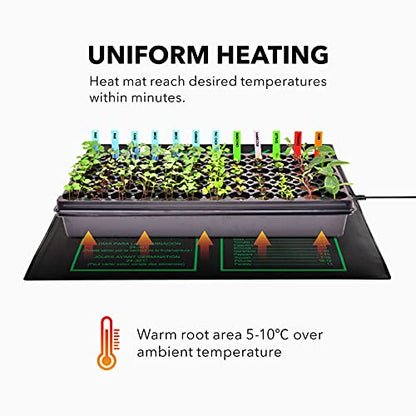 BN-LINK Seedling Heat Mat Warm Hydroponic Heating Pad Waterproof 20" x 20.75" for Seed Starting Greenhouse and Germination, 2 Pack - size: 20x20 2 Pack