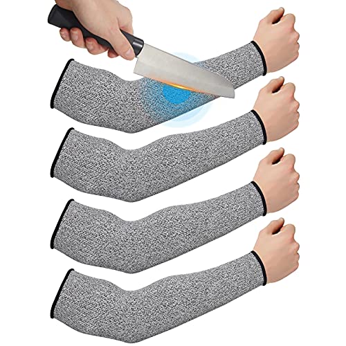Geyoga 2 Pairs Arm Sleeves Guards Skin Protectors,X-Large;Hppe;Gray - color: Gray, size: X-Large, style: Hppe