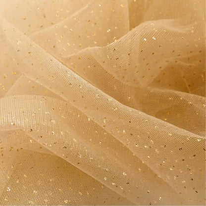 1pc Fall/Halloween Table Runner 10 ft Gold Metallic Foil Sheer - color: Gold