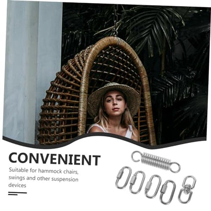 Hammock Chair Spring Set Swing Spring Kit Swing Chair Hanging Ring Set