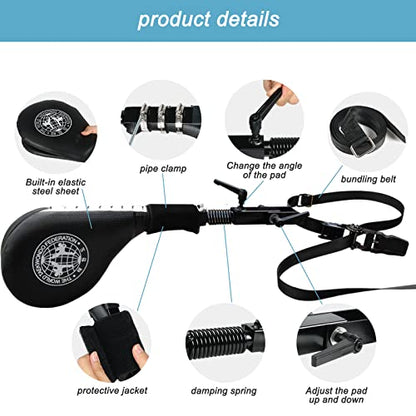 Taekwondo Kick Pads, Kicking Boxing Hands-Free Kicking Pads for Martial Arts with Mounting Bracket - style: 2 Kick Pads