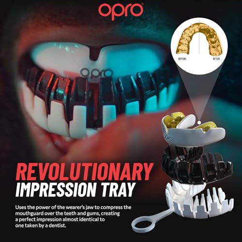 OPRO Official UFC Fighter Collection Israel Adesanya Instant Custom-Fit Mouthguard – Self-Fit Gum Shield for MMA, Boxing & Combat Sports - color: Israel Adesanya