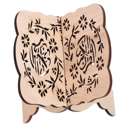 Generic Bible Bookshelf Desktop Reading Rack Wooden Reading Stand Book Holder Quran Displaying Rack Tabletop Bible Rack
