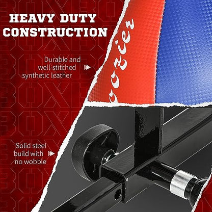 Soozier Adjustable Speed Bag Platform with 360-Degree Swivel 10'' Speedbag | Wall Mounted Speed Bags for Boxing