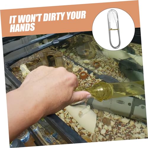 OUNONA Fish Tank Cleaning Brush Double-ended Tube Brush Soft Bristles for Aquariums Sinks and Tight Spaces Stainless Steel Spring Design for Stubborn Stains and