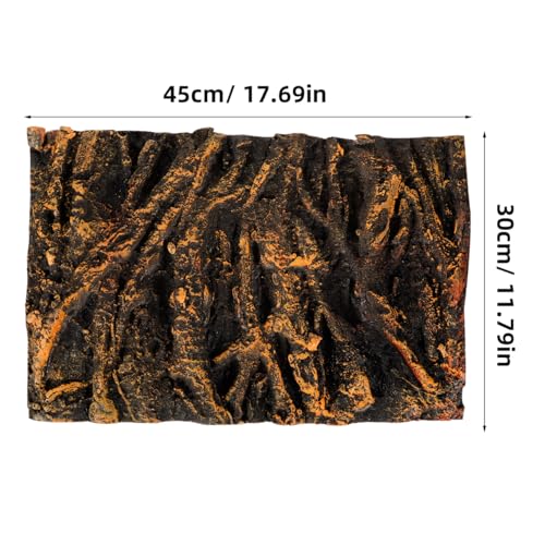 BESPORTBLE Tree Root Aquarium Background Board 3D Fish Tank Backdrop Board for Reptile Tank Terrarium Tree Root Background Pu Decorative Panel for Aquarium and Wall Scene Decor