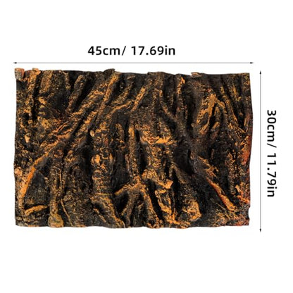 BESPORTBLE Tree Root Aquarium Background Board 3D Fish Tank Backdrop Board for Reptile Tank Terrarium Tree Root Background Pu Decorative Panel for Aquarium and Wall Scene Decor