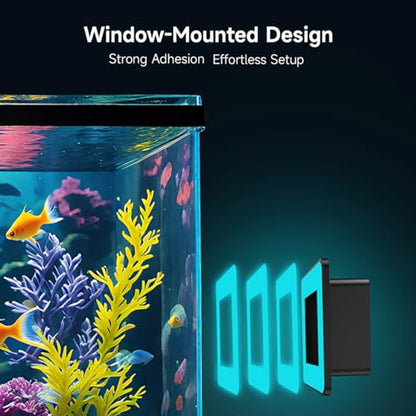 2K HD Aquarium & Terrarium WiFi Pet Camera,140° Wide-Angle Anti-Glare & Anti-Reflection,Night Vision for Fish & Reptiles,Two-Way Audio,Glass-Mount Enclosure Monitor,24/7 Recording (3 Pack) - size: 3 pack
