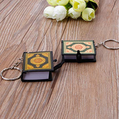 Mini Ark Quran Book Real Paper Can Read Arabic The Koran Keychain Muslim Jewelry