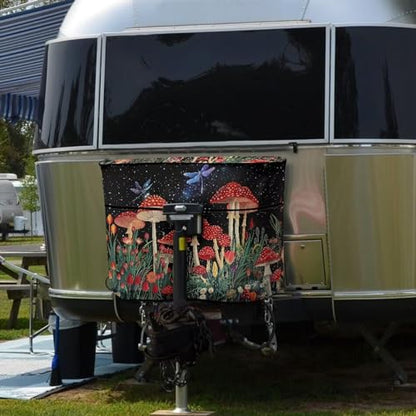 Red Mushroom Travel Trailer Propane Tank Cover Waterproof Propane Gas Tank Cover Sun Protection with Zipper Four Seasons General - color: Red Mushroom, size: S(20LB)