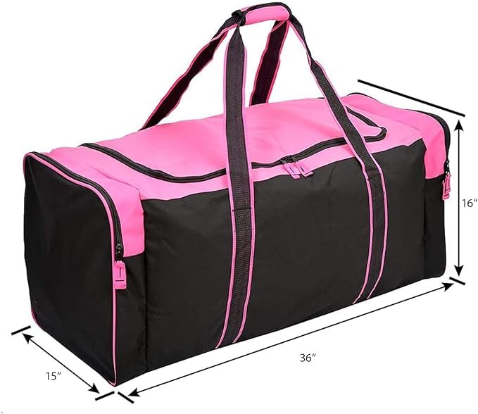 튼튼한 멀티 포켓 내구성 스포츠 체육관 장비 여행 더플 백 - color: XL 91.4cm(36인치) 핑크, size: 36IN