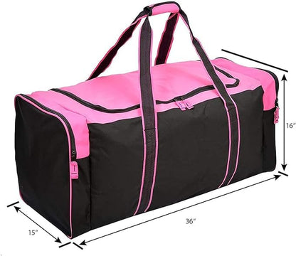 튼튼한 멀티 포켓 내구성 스포츠 체육관 장비 여행 더플 백 - color: XL 91.4cm(36인치) 핑크, size: 36IN