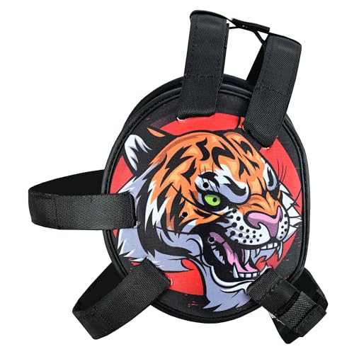 ROAR-INT Kid's Ear Guard BJJ Grappling Head Guard Adjustable Wrestling Headgear for Boys and Girls Earguard MMA Jiu Jitsu (Tiger) - color: Tiger