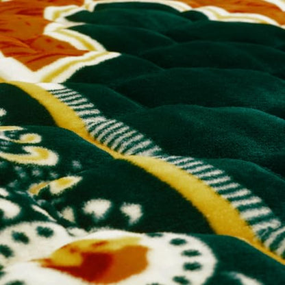 Prayer Rug Muslim Mat Islamic - Padded Very Thick Prayer Rug Sajadah for Men Women with Islam Prayer Beads, Soft and Luxury (31.5" x 47.2", Green) - color: Green