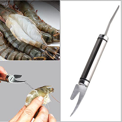 3 PCS Multifunctional Shrimp Peeler, 5 In 1 Multifunctional Shrimp Line Fish Maw Knife,Shrimp Deveiner Tool Shrimp Cleaner
