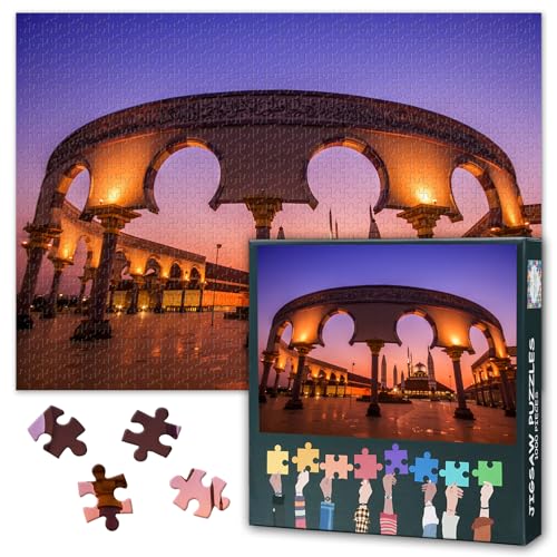 Puzzles for Adults 1000 Pieces Great Mosque of Central Java Jigsaw Puzzles - color: Artwork-08