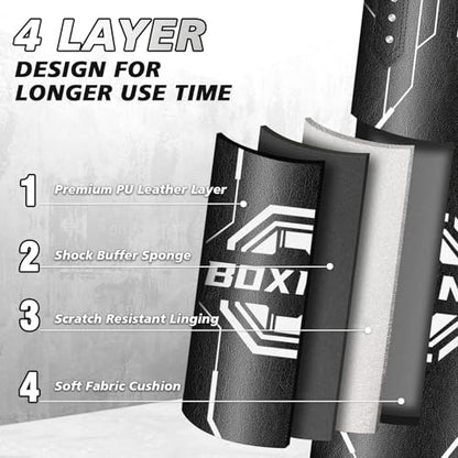Filled Punching Bag for Adults, 4FT PU Leather Hanging Boxing Bag with 11lb Sponge Filler & 12OZ Boxing Gloves, Heavy Kicking Bag Boxing Equipment for MMA Training Karate Kickboxing - style: Octagon