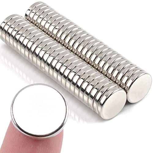 MIN CI 50 Pcs Super Strong Neodymium Magnets Disc, 15 x 3 mm Decorative Round Fridge Rare Earth Magnets, Fun Small Refrigerator Magnets for Whiteboard, Cute Locker, Crafts Dry Erase Board - size: 15mm x 3mm 50 Pack