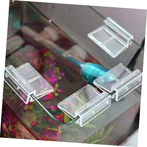 BESPORTBLE 30pcs Acrylic Fish Tank Cover Support Bracket Transparent Aquarium Holder for Open Tanks Turtles and Pets Easy Installation Heat Preservation Safe for