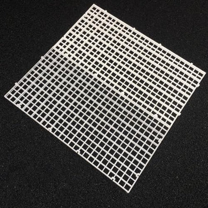 4pcs Aquarium Lid Hood Fish Tank Top Cover Terrarium Lid Plastic Grid Panel Egg Crate Grate with 6 Aquarium Glass Cover Board Clip Fish Tank Lid Anti-Jumping Net Cover (Black,11.6*11.6inch) - color: Black