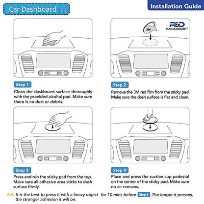 80mm Adhesive disc for Suction Cups with adhesive - for Suction Shower Holder, Suction Mirror, Suction Hook, Car Dashboard, Bathroom & Kitchen, 3.15" Wide Diameter 2 Pcs (White)
