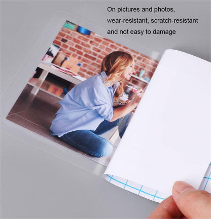 Clear Contact Paper Roll 17.7'' x 59'' Clear Glossy Self-Adhesive Film Cover Removable Protective Film Transparent Waterproof Liners Drawers Shelves Kitchen Cabinets Desks Fridge Roll - color: Clear, size: 17.7"W x 59"L