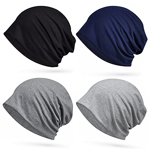 Cotton Slouchy Beanie Hip-Hop Soft Lightweight Running Beanie Adult Skull Hats Cap for Men Women - color: Closetop-c
