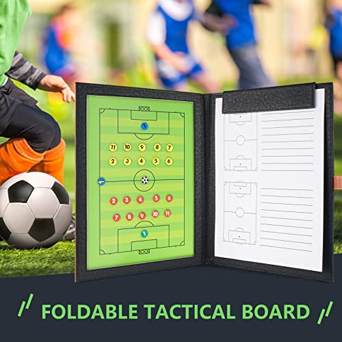 Pure Vie Portable Magnetic Soccer Coaching Board Football Tactics Clipboard | Soccer Strategy Whiteboard for Coaches Training and Matches, Dry Erase Board with Magnet, Pen Football Sport Coach Must Haves - color: 18.9'' X 12.6''