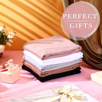 6 Pack Hijab Scarves for Women Muslim Head Wraps Jersey Hijab Soft Long Scarf Wrap for Muslim Shawl - color: Plain Colors