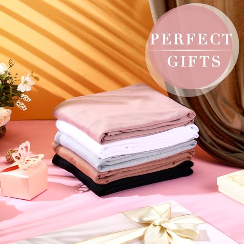 6 Pack Hijab Scarves for Women Muslim Head Wraps Jersey Hijab Soft Long Scarf Wrap for Muslim Shawl - color: Plain Colors