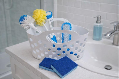 Move-in Cleaning Starter Kit – 7-Piece Set with Storage Basket for Apartment, Dorm & First Home