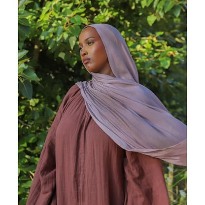 Modal Hijab for Women | Headscarf - color: Dusty Lilac - Plain Hijab