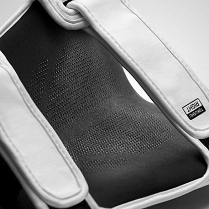 Hayabusa T3 Striking Shinguards - color: White/Black, size: Large