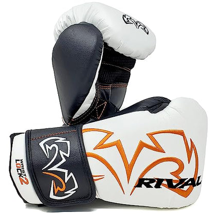 RIVAL Boxing RB11 Evolution Heavy Bag Gloves, with a High-Density, Power-Transmitting Foam and Microfiber Outer - color: White, size: Large