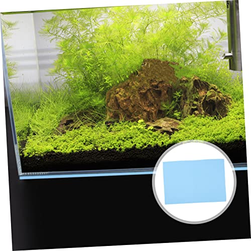 Mikikit Reptile Terrarium Cushioning Mat Thickened Nonslip Aquarium Bottom Pad Fish Tank Mat for Enhanced Heat Preservation and Shock Absorption - color: Blue
