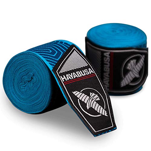 Hayabusa Boxing Hand Wraps Perfect Stretch 4.0 for Men & Women - color: Blue Geo