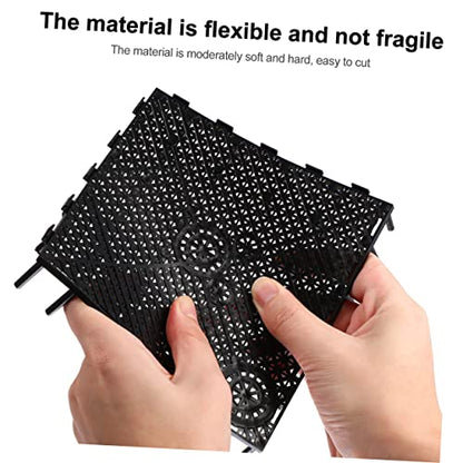 Kisangel 5pcs Aquarium Divider Bottom Plate Fish Tank Splicing Grid Water Permeability Flexible Partition Net for Customizing Fish Tank Compartments