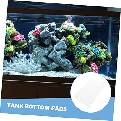 Garneck Thickened Fish Tank Bottom Pad -Skid Aquarium Mat for Leveling and Shock Absorption Fish Tank Accessories - color: White