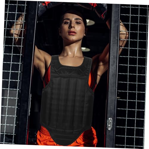 Happyyami Chest Guard for Boxing and Taekwondo Portable Sponge Chest Protector Full-Body for Training and Competition Lightweight and Breathable Design for Adults