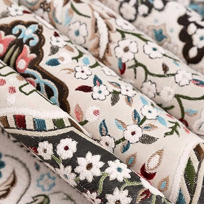 Muslim Prayer Mat, Portable Prayer Mat, Janamaz Prayer Rug, Thick Prayer Mats Muslim, Islam Prayer Rug, Sajadah for Prayer, Eid Gifts, Ramadan Box (White) - color: White