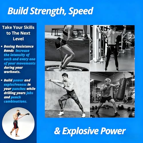 12pcs/Set Boxing Resistance Bands, Boxing Equipment,Training Equipment, Boxing Trainer, Boxing Gear, Latex Resistance Belt Taekwondo Explosive Power Training Multi Functional Tension Rope Set - color: Red